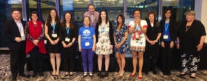 Front row (left to right): Christopher Clement (co-chair), Liz Krivonosov, Julie Leblanc, Julie Burtt, Jing Chen, Laura Close, Edna Sacay, Mojgan Soleimani, Nathalie Gadbois, Adelene Gaw, and Sue Singer; back row: Ali Shoushtarian (chair). Missing: Barry Hauck, Chunsheng Li, Roger Hugron, Din Lal, Alex Wolf, and Leah Shuparski-Miller.