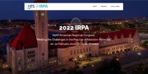 A website banner advertising IRPA 2022