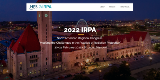 A website banner advertising IRPA 2022